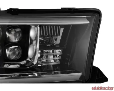 NOVA-Series Black LED Projector Headlights with Level Adjuster Toyota Tundra 2007-2013 AlphaRex USA - 880774