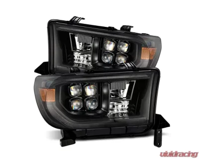 NOVA-Series LED Projector Headlights Alpha Black G2 Sequential with upgraded DRL Toyota Tundra 2007-2013 AlphaRex USA - 880820