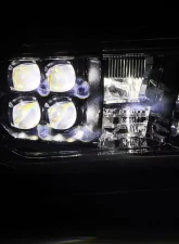 NOVA-Series LED Projector Headlights Alpha Black G2 Sequential with upgraded DRL Toyota Tundra 2007-2013 AlphaRex USA                                     - 880820 - Image 4