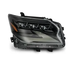 LED Projector Headlight Alpha Black Lexus GX460 Luxx Series 2014-2019 AlphaRex