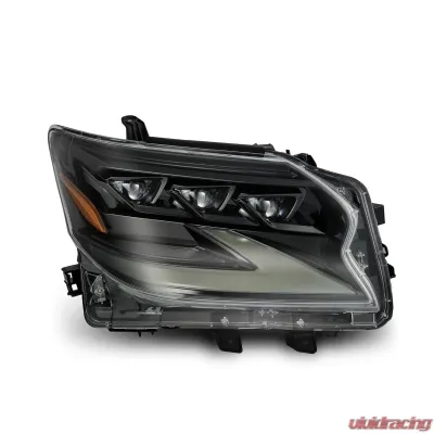 LED Projector Headlight Alpha Black Lexus GX460 Luxx Series 2014-2019 AlphaRex - 880303