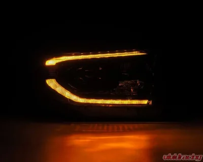 Pro-Series Projector Headlights Alpha Black G2 Sequential with upgraded DRL Toyota Tundra 2014-2021 AlphaRex USA - 880839