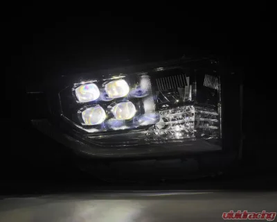 Nova-Series LED Projector Headlights Alpha Black G2 Sequential with upgraded DRL Toyota Tundra 2014-2021 AlphaRex USA - 880832