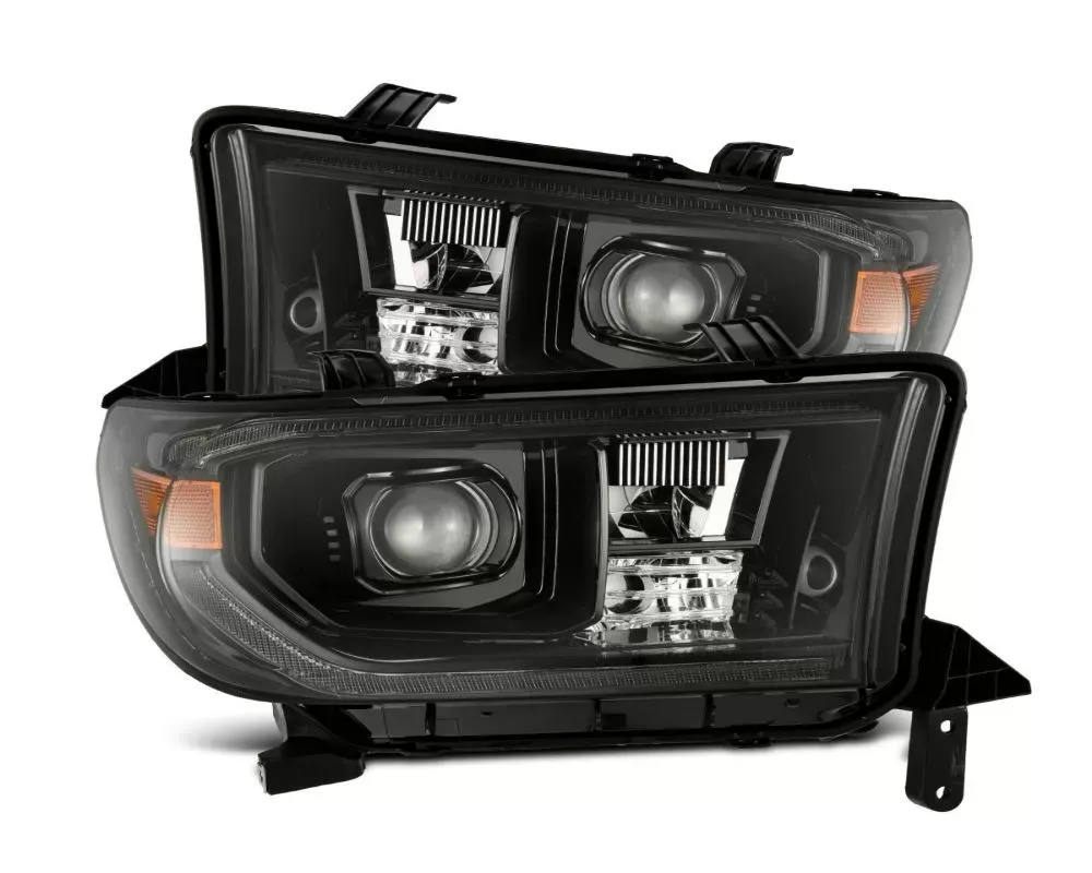 LUXX-Series LED Projector Headlights Alpha-Black G2 Sequential with upgraded DRL Toyota Tundra 2007-2013 AlphaRex USA - 880825