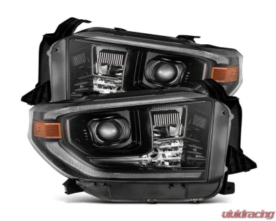 Pro-Series Projector Headlights Alpha Black G2 Sequential with upgraded DRL Toyota Tundra 2014-2021 AlphaRex USA - 880839