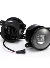 LED Projector Fog Lights Chrysler | Dodge | Hummer | Jeep 2000-2023 AlphaRex USA                                     - 210004 - Image 2