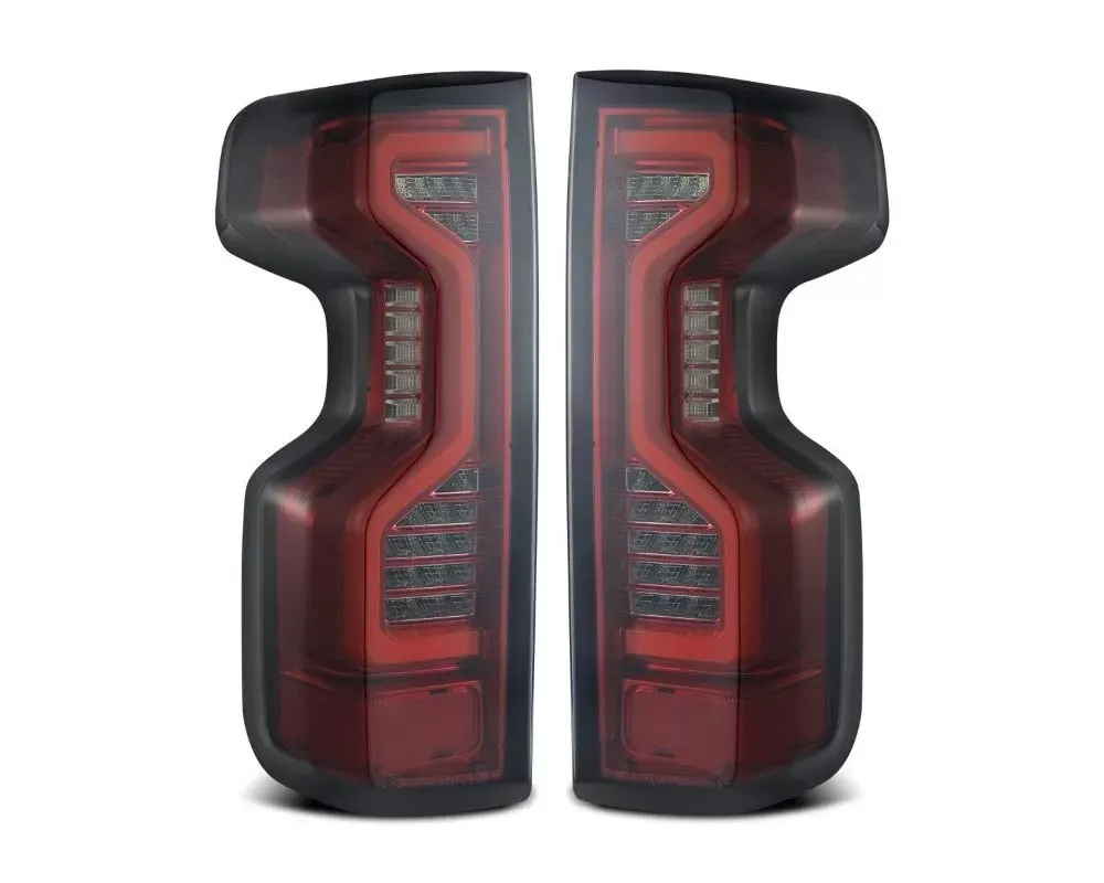 PRO-Series LED Tail Lights Red Smoke Chevrolet Silverado 1500 2019-2022 AlphaRex USA - 620060