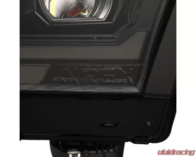 PRO-Series Projector Headlights Black with Seq Signal | DRL Dodge Ram 1500 2019-2022 AlphaRex USA - 880574
