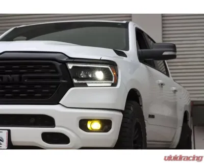PRO-Series Projector Headlights Black with Seq Signal | DRL Dodge Ram 1500 2019-2022 AlphaRex USA - 880574