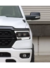 PRO-Series Projector Headlights Black with Seq Signal | DRL Dodge Ram 1500 2019-2022 AlphaRex USA                                     - 880574 - Image 4