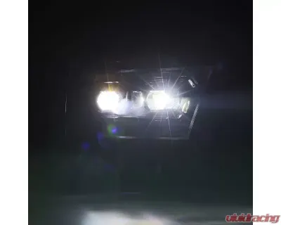 PRO-Series Projector Headlights Black with Seq Signal | DRL Dodge Ram 1500 2019-2022 AlphaRex USA - 880574