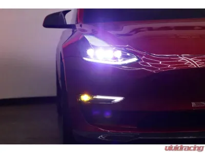LED Projector Fog Lights Tesla 2018-2024 AlphaRex USA - 210010