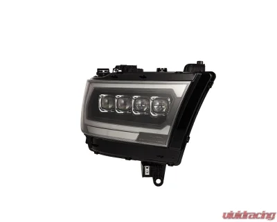 (MK II 2500 Style) NOVA-Series LED Projector Headlights Black Ram 1500 2019-2022 AlphaRex USA - 880578