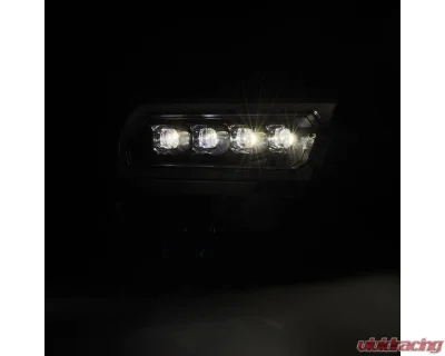 (MK II 2500 Style) NOVA-Series LED Projector Headlights Black Ram 1500 2019-2022 AlphaRex USA - 880578