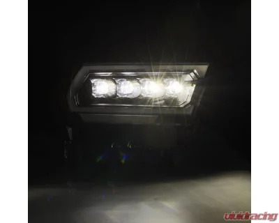 (MK II 2500 Style) NOVA-Series LED Projector Headlights Black Ram 1500 2019-2022 AlphaRex USA - 880578