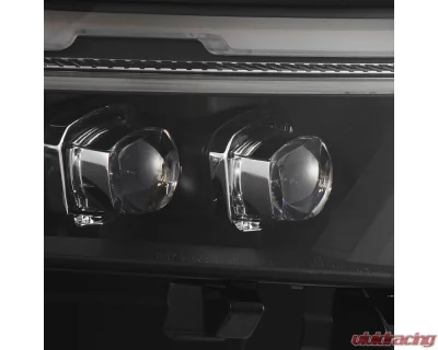 (Low Trim) NOVA-Series LED Projector Headlights Black Toyota RAV4 2019-2023 AlphaRex USA - 880858