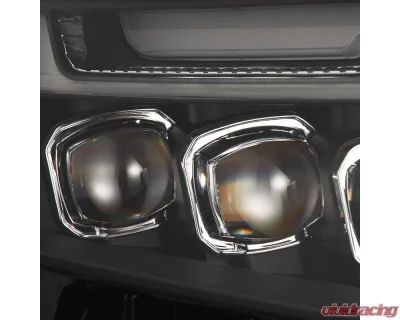 (Low Trim) NOVA-Series LED Projector Headlights Black Toyota RAV4 2019-2023 AlphaRex USA - 880858