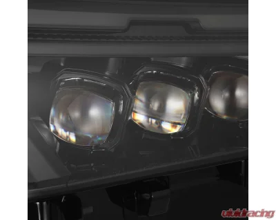 (High Trim) NOVA-Series LED Projector Headlights Alpha-Black Toyota RAV4 2019-2023 AlphaRex USA - 880869