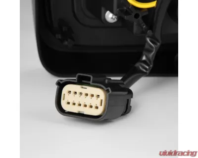 NOVA-Series Prismatic LED Tail Lights Black-Red Jeep Wrangler JL 2018-2023 AlphaRex USA - 602020