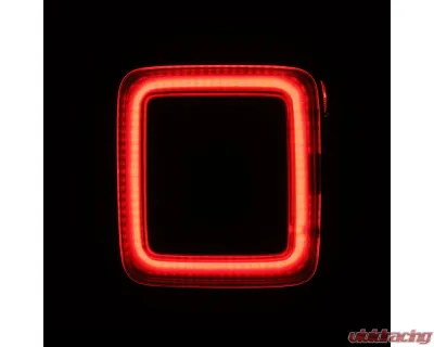 NOVA-Series Prismatic LED Tail Lights Black-Red Jeep Wrangler JL 2018-2023 AlphaRex USA - 602020