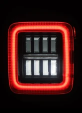 NOVA-Series Prismatic LED Tail Lights Black-Red Jeep Wrangler JL 2018-2023 AlphaRex USA                                     - 602020 - Image 10
