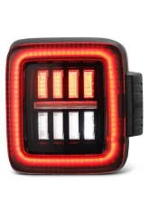 NOVA-Series Prismatic LED Tail Lights Black-Red Jeep Wrangler JL 2018-2023 AlphaRex USA                                     - 602020 - Image 5