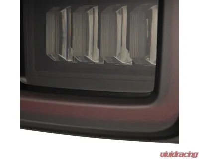 NOVA-Series Prismatic LED Tail Lights Black-Red Jeep Wrangler JL 2018-2023 AlphaRex USA - 602020