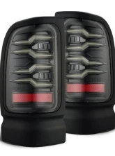 LUXX-Series Alpha-Black LED Tail Lights Dodge Ram 1500 | 2500 | 3500 94-02 AlphaRex USA                                     - 643001 - Image 9