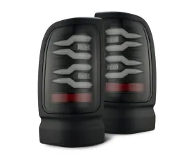 LUXX-Series Black LED Tail Lights Dodge Ram 1500 | 2500 | 3500 1994-2002 AlphaRex USA