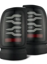 LUXX-Series Black LED Tail Lights Dodge Ram 1500 | 2500 | 3500 1994-2002 AlphaRex USA                                     - 643002 - Image 8