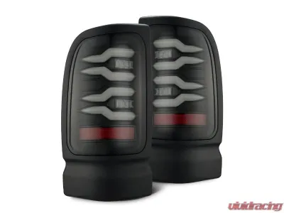 LUXX-Series Black LED Tail Lights Dodge Ram 1500 | 2500 | 3500 1994-2002 AlphaRex USA - 643002