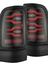 LUXX-Series Black Red LED Tail Lights Dodge Ram 1500 | 2500 | 3500 1994-2002 AlphaRex USA                                     - 643003 - Image 7