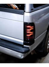 LUXX-Series Black Red LED Tail Lights Dodge Ram 1500 | 2500 | 3500 1994-2002 AlphaRex USA                                     - 643003 - Image 6
