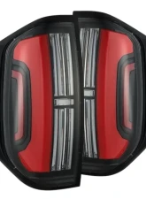 NOVA-Series Prismatic LED Tail Lights Black Red Toyota Tundra 2014-2021 AlphaRex USA                                     - 672052 - Image 17