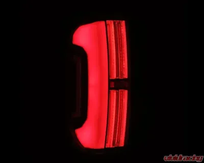 NOVA-Series Prismatic LED Tail Lights Black Red Toyota Tundra 2014-2021 AlphaRex USA - 672052
