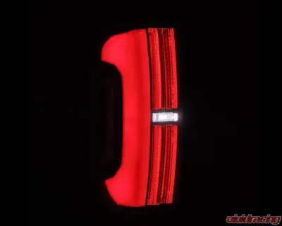 NOVA-Series Prismatic LED Tail Lights Black Red Toyota Tundra 2014-2021 AlphaRex USA - 672052