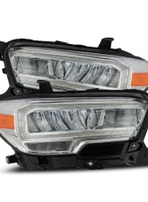LUXX-Series Chrome LED Crystal Headlights Toyota Tacoma 2016-2018 AlphaRex USA                                     - 880703 - Image 8