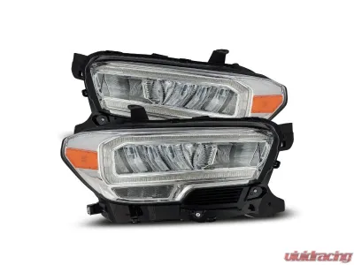 LUXX-Series Chrome LED Crystal Headlights Toyota Tacoma 2016-2018 AlphaRex USA - 880703