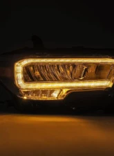 LUXX-Series Chrome LED Crystal Headlights Toyota Tacoma 2016-2018 AlphaRex USA                                     - 880703 - Image 3