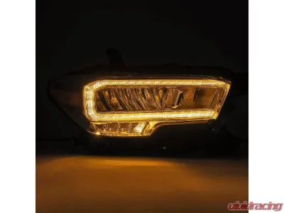LUXX-Series Chrome LED Crystal Headlights Toyota Tacoma 2016-2018 AlphaRex USA - 880703