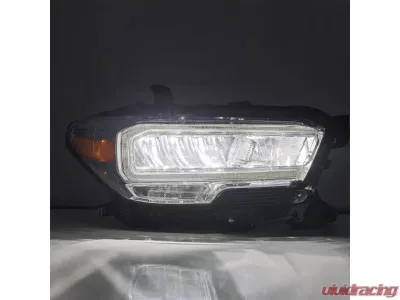 LUXX-Series Chrome LED Crystal Headlights Toyota Tacoma 2016-2018 AlphaRex USA - 880703