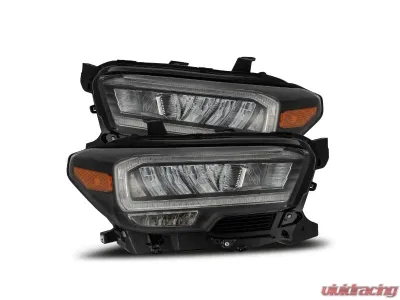 LUXX-Series Black LED Crystal Headlights Toyota Tacoma 2016-2018 AlphaRex USA - 880704