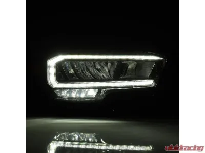 LUXX-Series Black LED Crystal Headlights Toyota Tacoma 2016-2018 AlphaRex USA - 880704