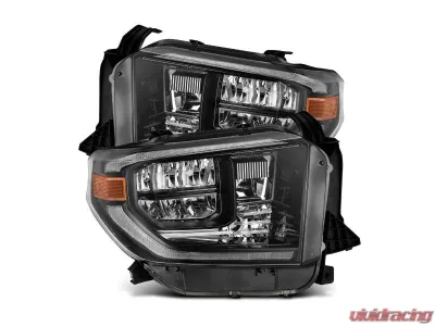 Alpha-Black OE Style LED Reflector Headlights G2 Sequential with upgraded DRL Toyota Tundra 2014-2021 AlphaRex USA - 880830