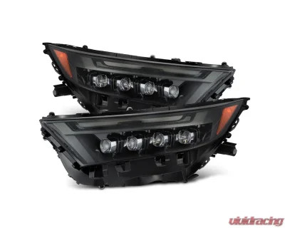 (Low Trim) NOVA-Series LED Projector Headlights Alpha-Black Toyota RAV4 2019-2023 AlphaRex USA - 880857