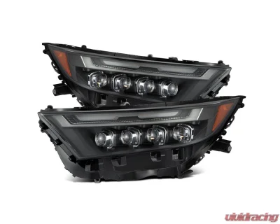 (Low Trim) NOVA-Series LED Projector Headlights Black Toyota RAV4 2019-2023 AlphaRex USA - 880858