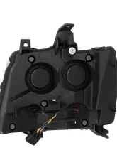 AlphaRex USA PRO-Series Halogen Projector Headlights Chrome for 2007-2014 Chevy Tahoe/Suburban/Avalanche                                     - 880298 - Image 9