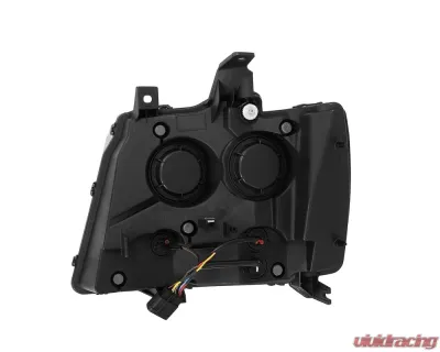 AlphaRex USA PRO-Series Halogen Projector Headlights Chrome for 2007-2014 Chevy Tahoe/Suburban/Avalanche - 880298