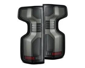 LUXX-Series LED Tail Lights Alpha-Black Chevrolet Silverado 1500 | 2500 | 3500 2019-2022 AlphaRex USA