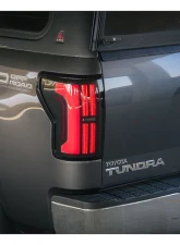NOVA-Series Prismatic LED Tail Lights Black Red Toyota Tundra 2014-2021 AlphaRex USA                                     - 672052 - Image 12